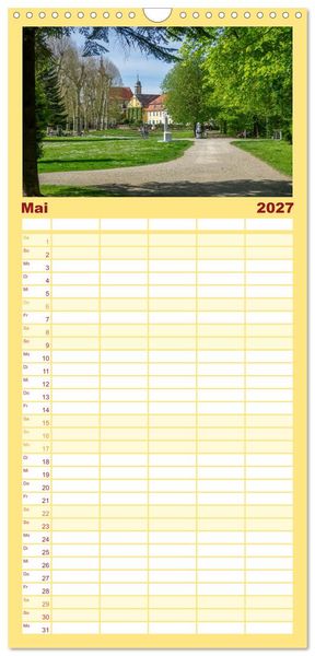 Produktbild: Familienplaner 2027 - Sch&ouml;ner Kraichgau mit 5 Spalten (Wandkalender, 21 x 45 cm) CALVENDO