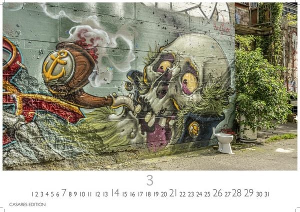 Produktbild: Berlin Street Art Kalender 2027 &ndash; Wandkalender | Fotokalender Deutschland 35x50cm Gro&szlig;format &ndash; Vielfalt und Kreativit&auml;t der urbanen Kunst