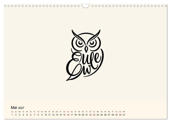 Produktbild: Buchstabentiere (Wandkalender 2027 DIN A3 quer), CALVENDO Monatskalender