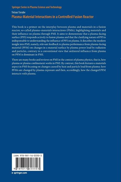 Produktbild: Plasma-Material Interactions in a Controlled Fusion Reactor