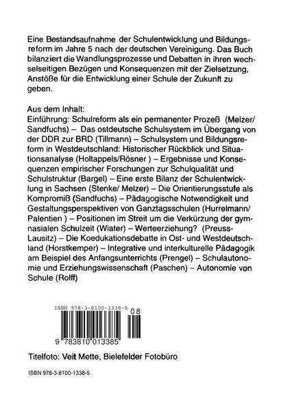 Produktbild: Schulreform in der Mitte der 90er Jahre