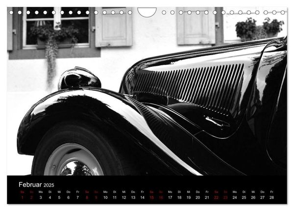 Produktbild: Citro&euml;n 11 CV Traction Avant in schwarzweiss (Wandkalender 2025 DIN A4 quer), CALVENDO Monatskalender