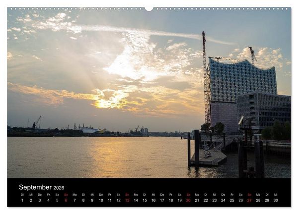 Produktbild: Hafencity Hamburg &ndash; die Perspektive (Wandkalender 2026 DIN A2 quer), CALVENDO Monatskalender