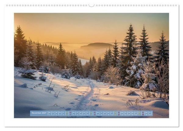 Produktbild: Th&uuml;ringer Winterlandschaften (hochwertiger Premium Wandkalender 2027 DIN A2 quer), Kunstdruck in Hochglanz