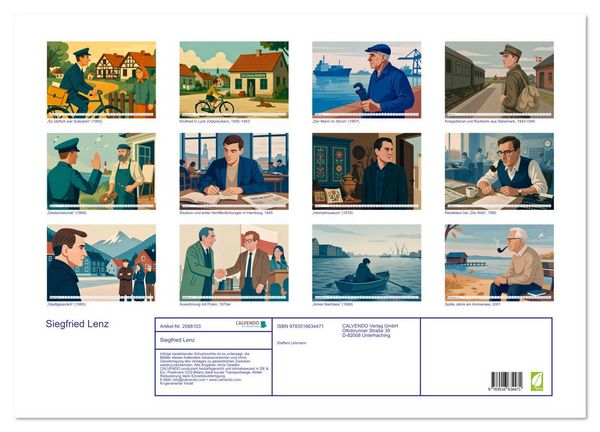 Produktbild: Siegfried Lenz (Wandkalender 2026 DIN A2 quer), CALVENDO Monatskalender