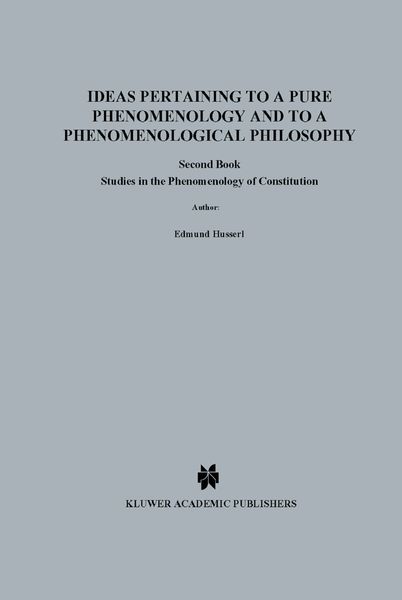 Produktbild: Ideas Pertaining to a Pure Phenomenology and to a Phenomenological Philosophy