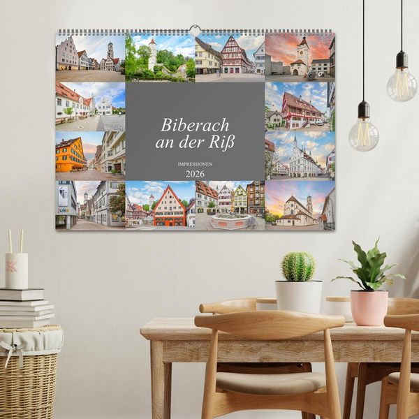 Produktbild: Biberach an der Ri&szlig; Impressionen (Wandkalender 2026 DIN A2 quer), CALVENDO Monatskalender
