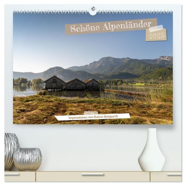 Schöne Alpenländer (hochwertiger Premium Wandkalender 2025 DIN A2 quer), Kunstdruck in Hochglanz