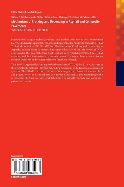 Produktbild: Mechanisms of Cracking and Debonding in Asphalt and Composite Pavements
