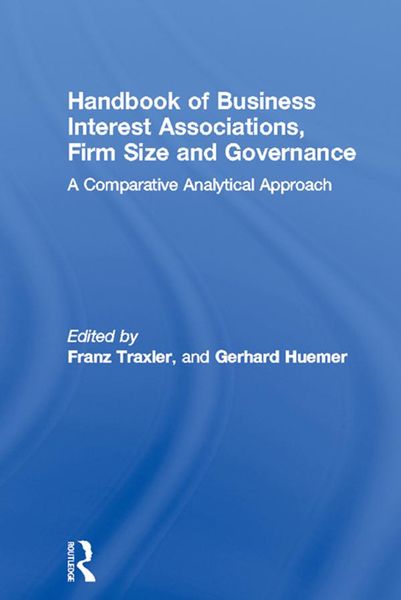 Produktbild: Handbook of Business Interest Associations, Firm Size and Governance