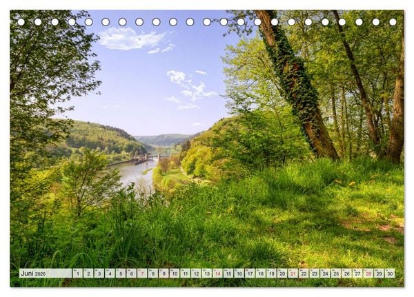 Produktbild: Romantisches Neckartal (Tischkalender 2026 DIN A5 quer), CALVENDO Monatskalender