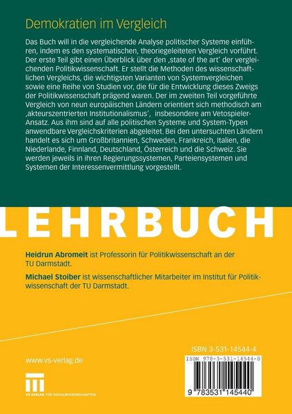 Produktbild: Demokratien im Vergleich