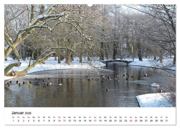 Produktbild: Schwerin - Landeshauptstadt von Mecklenburg-Vorpommern (Wandkalender 2026 DIN A2 quer), CALVENDO Monatskalender