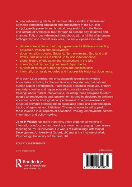 Produktbild: The Routledge Encyclopaedia of UK Education, Training and Employment
