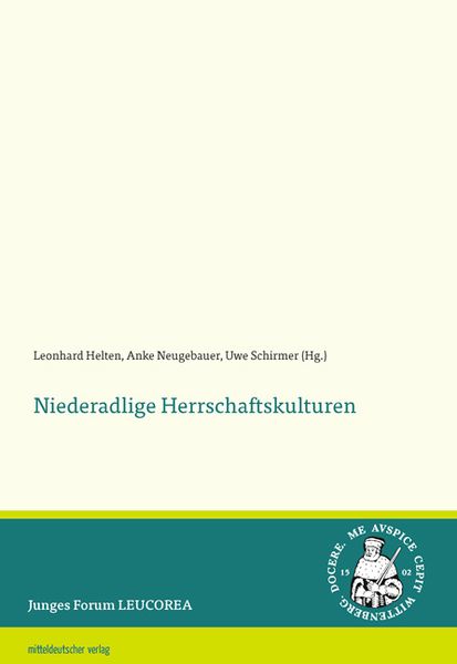 Produktbild: Niederadlige Herrschaftskulturen