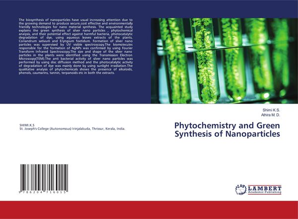 Produktbild: Phytochemistry and Green Synthesis of Nanoparticles