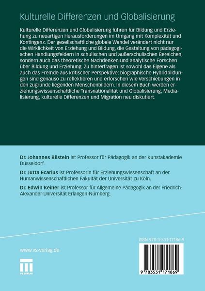Produktbild: Kulturelle Differenzen und Globalisierung