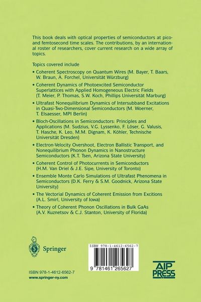 Produktbild: Ultrafast Phenomena in Semiconductors