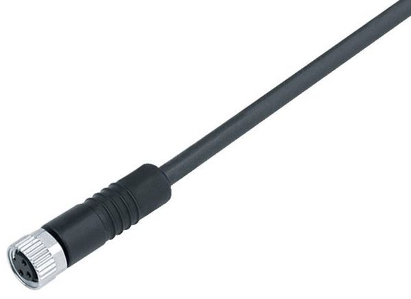 Produktbild: Binder 77 3406 0000 50012-0200 Sensor-/Aktor-Steckverbinder, konfektioniert M8 Kupplung, gerade 1 St.