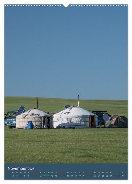 Produktbild: Mongolei - Mensch, Natur und Religion im Einklang (hochwertiger Premium Wandkalender 2026 DIN A2 hoch), Kunstdruck in Hochglanz