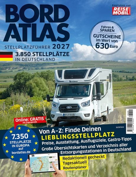 Produktbild: Bordatlas Stellplatzf&uuml;hrer 2027