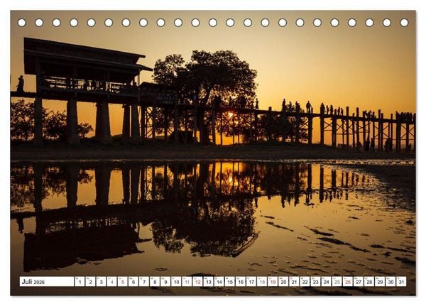 Produktbild: Wunderbares Myanmar (Tischkalender 2026 DIN A5 quer), CALVENDO Monatskalender
