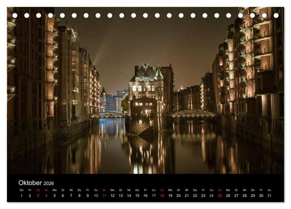 Produktbild: Hamburg (Tischkalender 2026 DIN A5 quer), CALVENDO Monatskalender