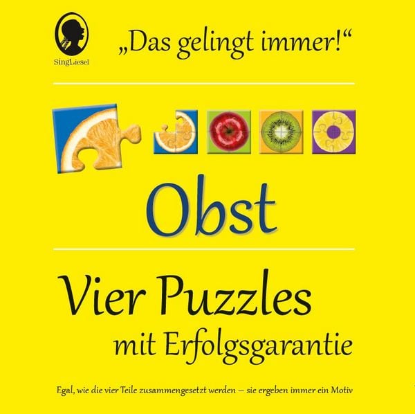 Das 'Gelingt immer'-Puzzle Obst. Das Puzzle-Spiel für Senioren mit Demenz