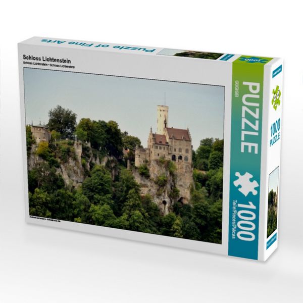 Produktbild: CALVENDO Puzzle Schloss Lichtenstein | 1000 Teile Lege-Gr&ouml;&szlig;e 64 &times; 48 cm Foto-Puzzle f&uuml;r gl&uuml;ckliche Stunden