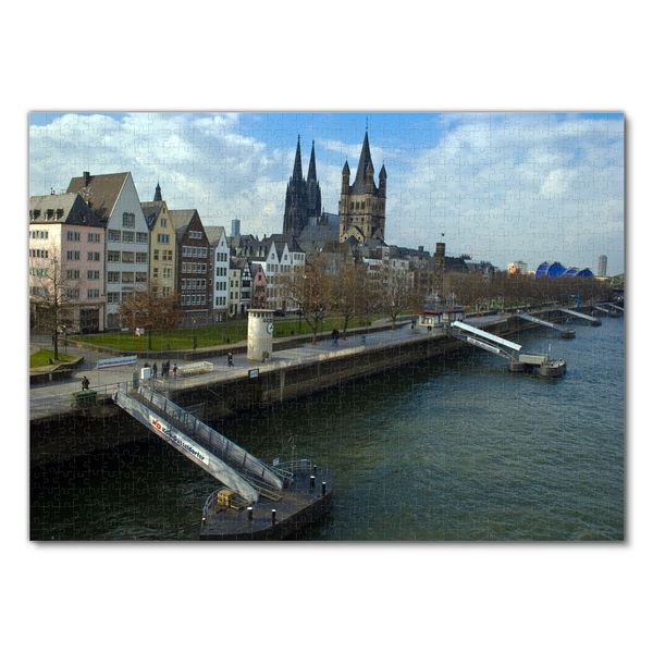 Lais Puzzle Köln – 1000 Teile – Detailreiches Stadtmotiv Für Puzzle-Fans