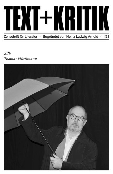 Produktbild: TEXT + KRITIK 229 -Thomas H&uuml;rlimann