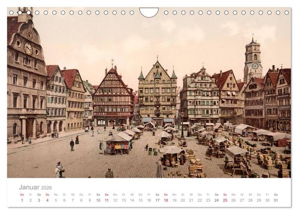 Produktbild: Deutschland um 1900 (Wandkalender 2026 DIN A4 quer), CALVENDO Monatskalender