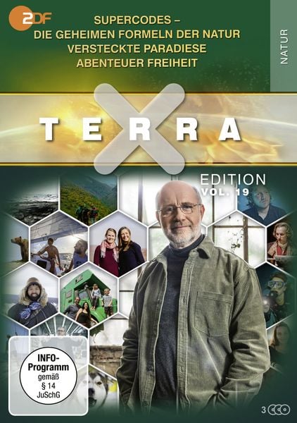 Produktbild: Terra X - Edition 19: Supercodes - Die geheimen Formeln der Natur / Versteckte Paradiese / Abenteuer Freiheit [3 DVDs]