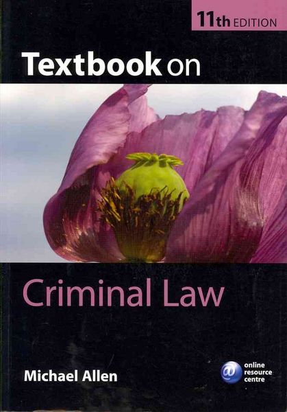 Produktbild: Textbook on Criminal Law