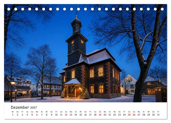 Produktbild: Hanau Kurpark und Kesselstadt (Tischkalender 2027 DIN A5 quer), CALVENDO Monatskalender