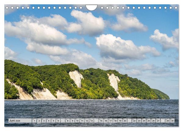 Produktbild: Wundersch&ouml;ne Ostsee R&uuml;gen und Usedom (Wandkalender 2026 DIN A4 quer), CALVENDO Monatskalender