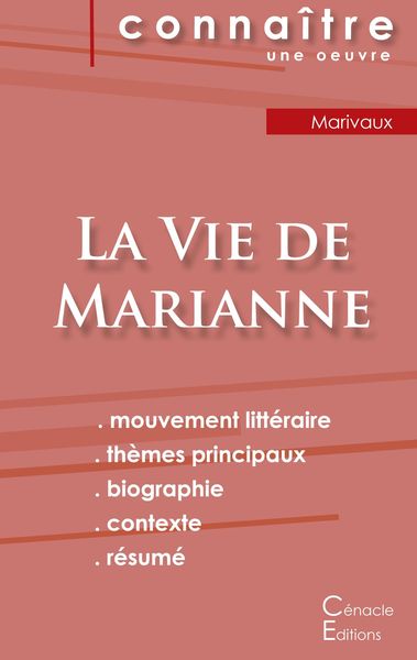 Produktbild: Fiche de lecture La Vie de Marianne de Marivaux (analyse litt&eacute;raire de r&eacute;f&eacute;rence et r&eacute;sum&eacute; complet)