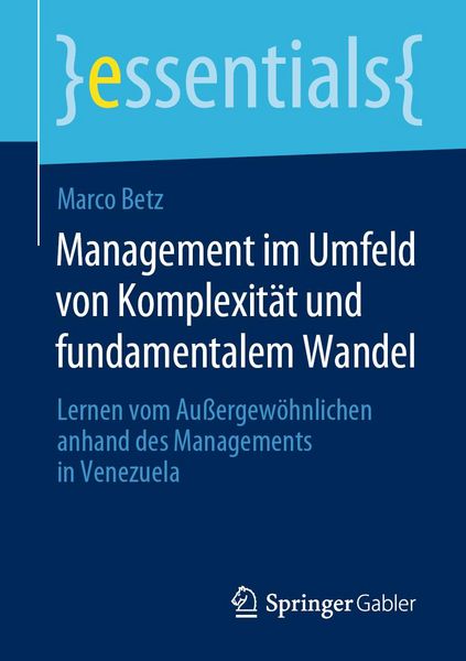 Produktbild: Management im Umfeld von Komplexit&auml;t und fundamentalem Wandel