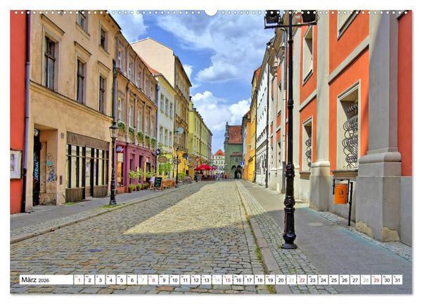 Produktbild: Posen Poznan - Bunte und strahlende Akzente (hochwertiger Premium Wandkalender 2026 DIN A2 quer), Kunstdruck in Hochglanz