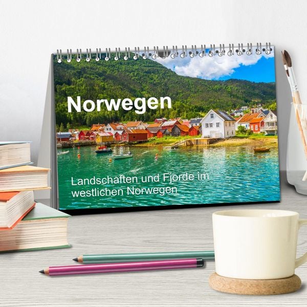 Produktbild: Norwegen - Landschaften und Fjorde im westlichen Norwegen (Tischkalender 2026 DIN A5 quer), CALVENDO Monatskalender