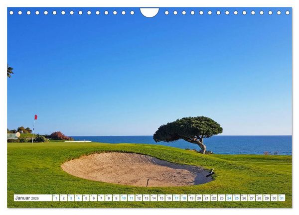Produktbild: Mediterrane Golfpl&auml;tze - Spanien, Portugal, Mallorca (Wandkalender 2026 DIN A4 quer), CALVENDO Monatskalender
