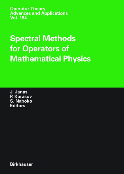 Produktbild: Spectral Methods for Operators of Mathematical Physics
