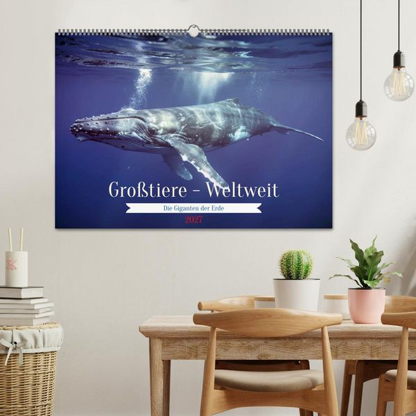 Produktbild: Gro&szlig;tiere - Weltweit (Wandkalender 2027 DIN A2 quer), CALVENDO Monatskalender