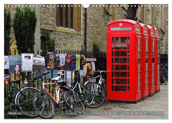 Produktbild: The historic Cambridge (Wall Calendar 2026 DIN A3 landscape), CALVENDO 12 Month Wall Calendar