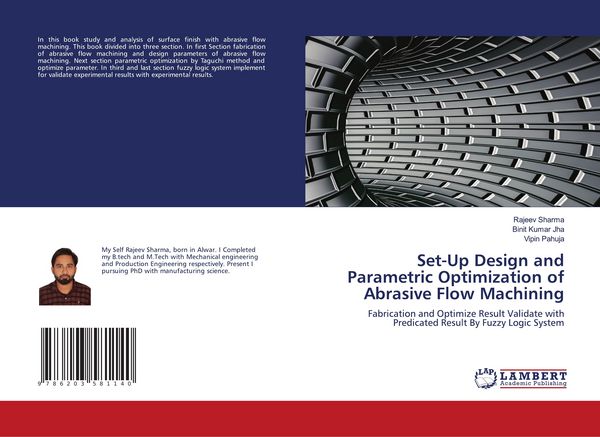 Produktbild: Set-Up Design and Parametric Optimization of Abrasive Flow Machining