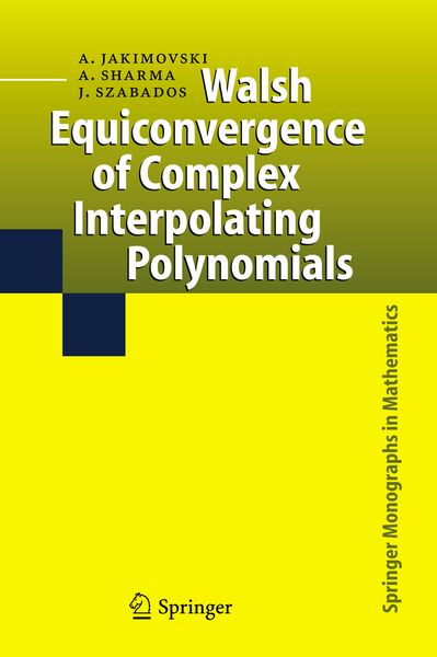 Produktbild: Walsh Equiconvergence of Complex Interpolating Polynomials