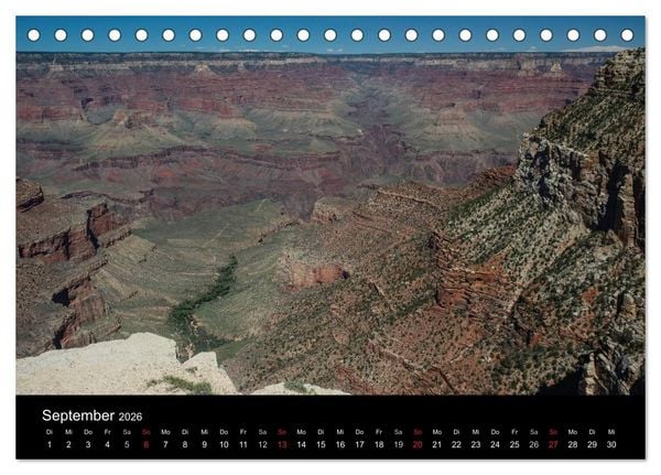 Produktbild: USA - faszinierender S&uuml;dwesten / CH-Version (Tischkalender 2026 DIN A5 quer), CALVENDO Monatskalender