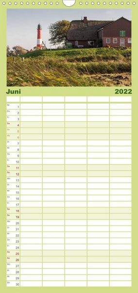 Produktbild: Familienplaner Pellworm 2022 (Wandkalender 2022 , 21 cm x 45 cm, hoch)
