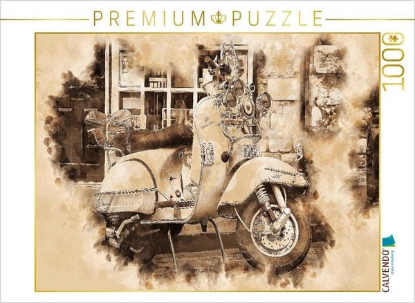 Produktbild: CALVENDO Puzzle Vespa Mototrroller | 1000 Teile Lege-Gr&ouml;&szlig;e 64x48cm Foto-Puzzle f&uuml;r gl&uuml;ckliche Stunden