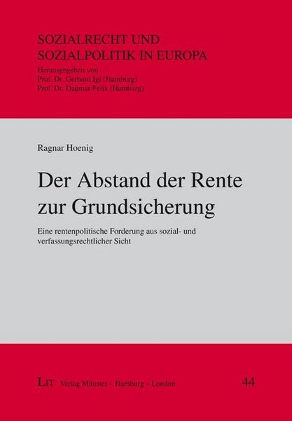 Produktbild: Hoenig, R: Abstand der Rente zur Grundsicherung